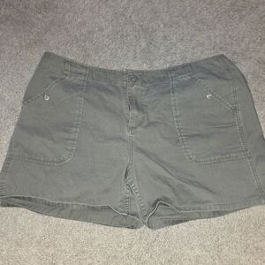 Women's Olive Casual Shorts